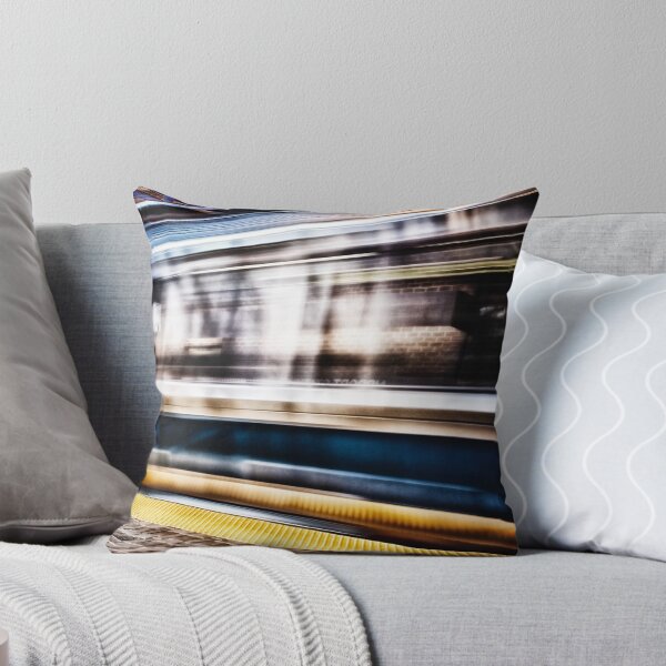 Item preview, MBTA Blue Line Train in Motion in Subway Station designed and sold by Stephen Orsillo.