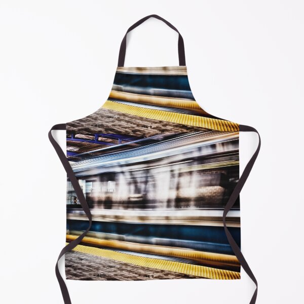 Item preview, MBTA Blue Line Train in Motion in Subway Station designed and sold by Stephen Orsillo.