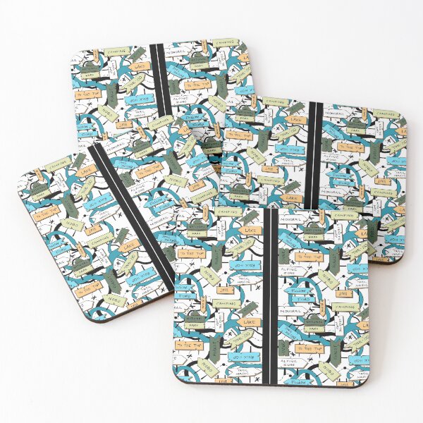 Item preview, Hiking Trails Map by artestreestudio designed and sold by artestreestudio.