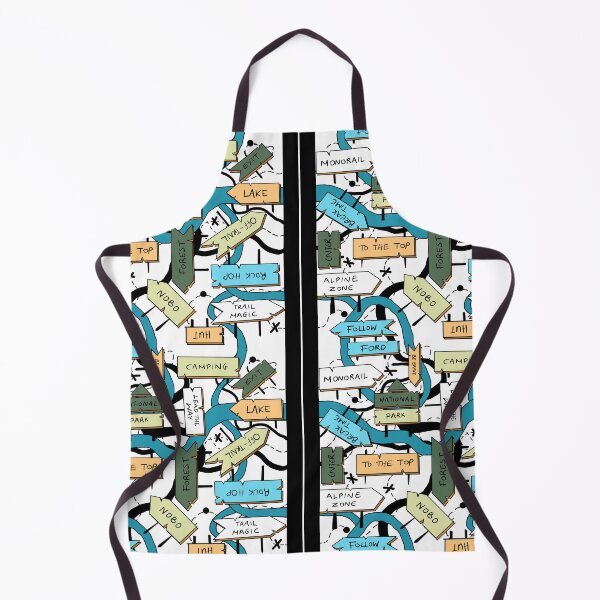 Item preview, Hiking Trails Map by artestreestudio designed and sold by artestreestudio.