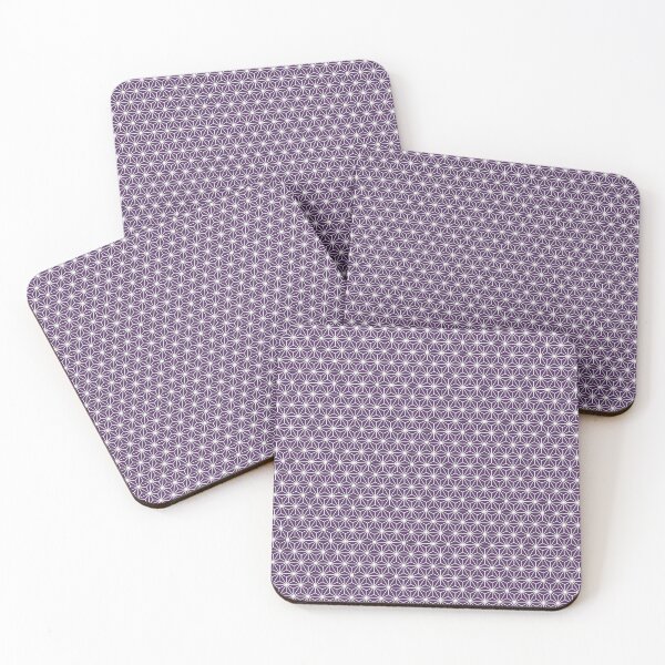 Item preview, Grape Purple Asanoha - Japanese Traditional Pattern designed and sold by KinitaDesign.