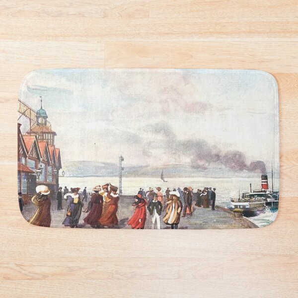 Item preview, Vintage Illustration of the Pier, Gourock, Inverclyde designed and sold by yourscotland.