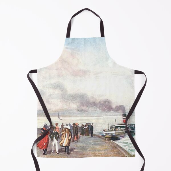Item preview, Vintage Illustration of the Pier, Gourock, Inverclyde designed and sold by yourscotland.