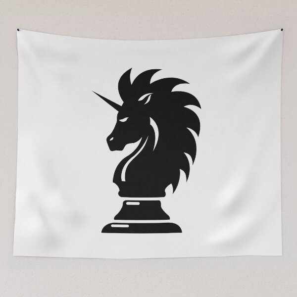 Item preview, Knight chess horse unicorn designed and sold by drizzd.