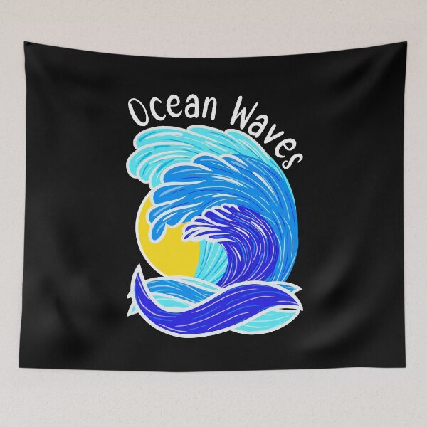 Item preview, Ocean Waves Sun Rays Beach Days, Beach Waves Design designed and sold by orangeblue21.