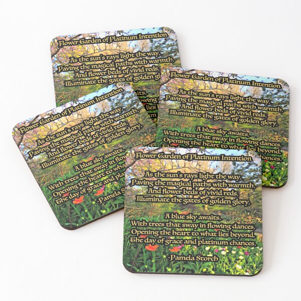 Item preview, Flower Garden of Platinum Intention Poem designed and sold by Pamela Storch.