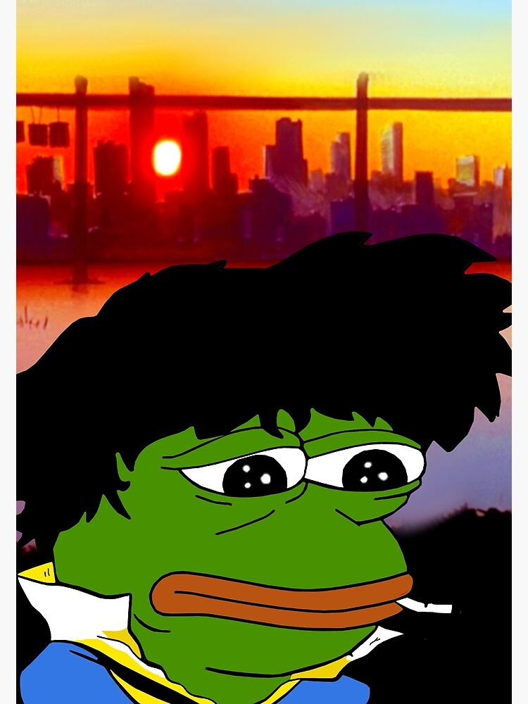 Rare Cowboy Bebop Pepe Photographic Print By Slav Art Redbubble