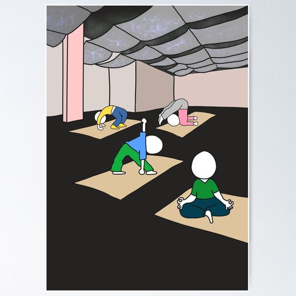 Item preview, Yoga Illustration Drawing (요가) designed and sold by Mrs1pt.