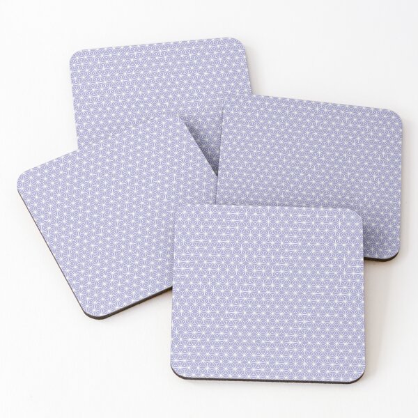 Item preview, blue Bell Purple Asanoha - Japanese Traditional Pattern designed and sold by KinitaDesign.