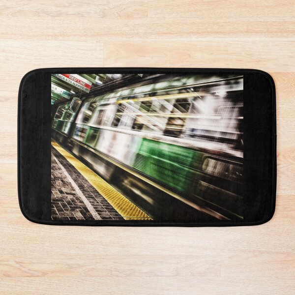 Item preview, MBTA Green Line Trolley in Motion in Subway Station designed and sold by Stephen Orsillo.