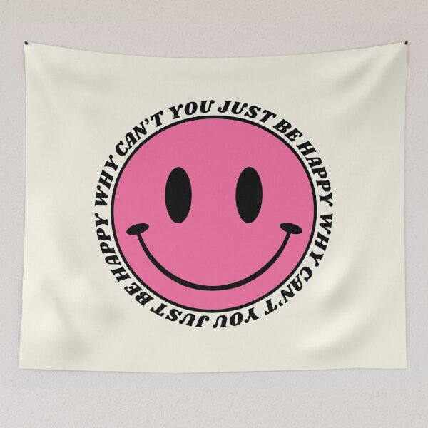 Item preview, Just Be Happy (black) designed and sold by crisisclub.