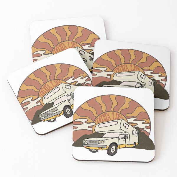 Item preview, Toyota Rv Van Life Camping square Sticker  designed and sold by 111threadss.