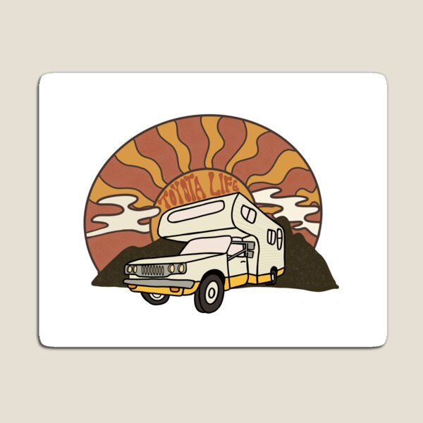 Item preview, Toyota Rv Van Life Camping square Sticker  designed and sold by 111threadss.