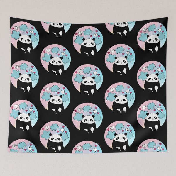 Item preview, Cute Chubby Panda With Hearts designed and sold by ChelleCreate.
