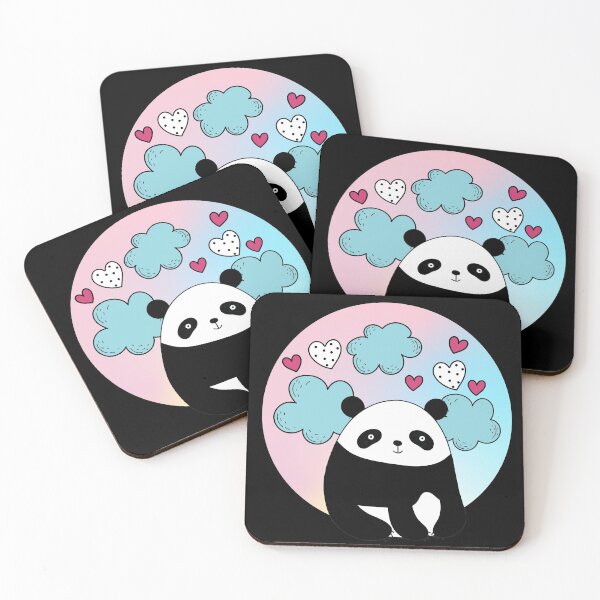 Item preview, Cute Chubby Panda With Hearts designed and sold by ChelleCreate.