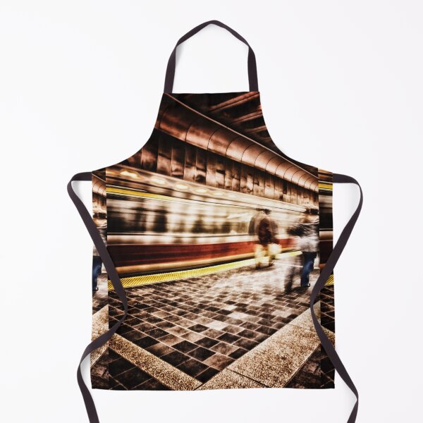 Item preview, MBTA Red Line Train in Motion in Subway Station with people designed and sold by Stephen Orsillo.