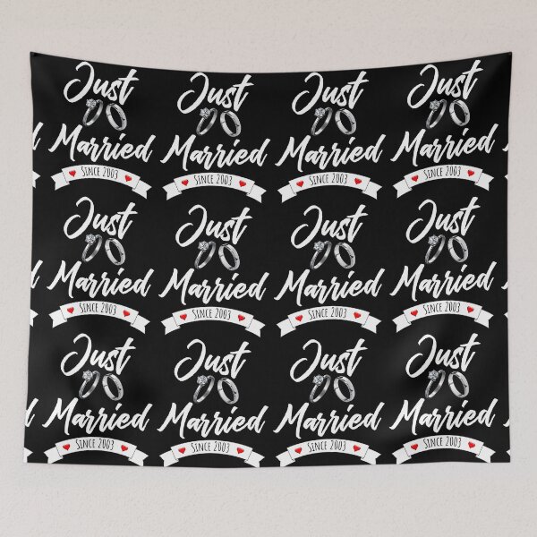 Item preview, Just Married Since 2003 - 18th Wedding Anniversary, 18 Years Anniversary Gift For Couple designed and sold by Mozaic Clothes.