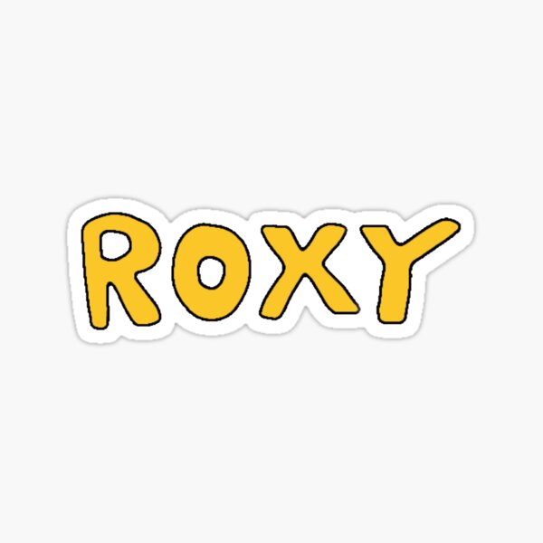 Roxy logo Color Block Sticker for Sale by botanicalbrooke