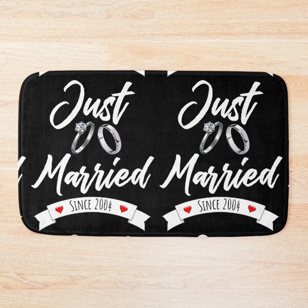 Item preview, Just Married Since 2004 - 17th Wedding Anniversary, 17 Years Anniversary Gift For Couple designed and sold by Mozaic Clothes.