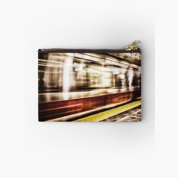 Item preview, MBTA Red Line Train in Motion in Subway Station designed and sold by Stephen Orsillo.