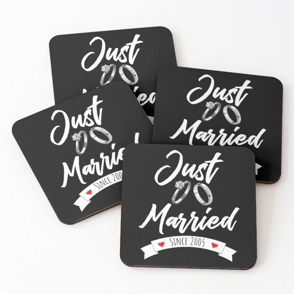 Item preview, Just Married Since 2005 - 16th Wedding Anniversary, 16 Years Anniversary Gift For Couple designed and sold by Mozaic Clothes.