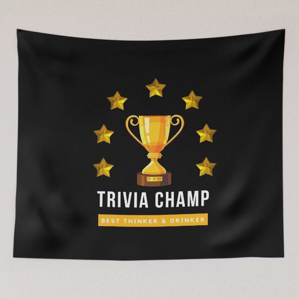 Item preview, Trivia Champion designed and sold by Cool-M-Apparel.