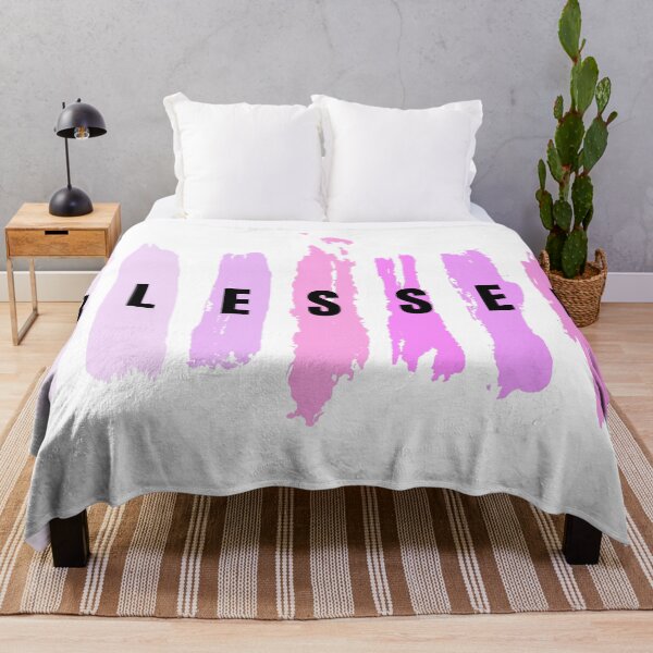 Item preview, Colorful Abstract Blessed Pink Lavender Purple Religious Christian  designed and sold by PeriodicLabel.
