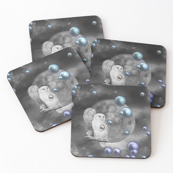 Item preview, Owls Out of this World with Teal Purple Bubbles designed and sold by SeaChangeDesign.