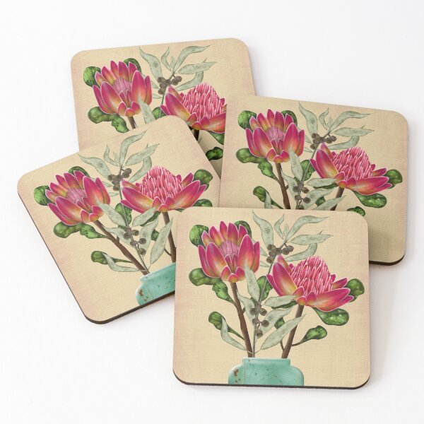 Item preview, Protea and Eucalyptus Floral designed and sold by Ornate Flair.