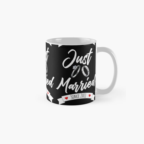 Item preview, Just Married Since 2011 - 10th Wedding Anniversary, 10 Years Anniversary Gift For Couple designed and sold by Mozaic Clothes.