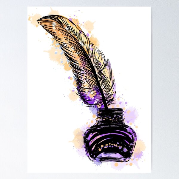 Writing with a quill pen For sale as Framed Prints, Photos, Wall Art and  Photo Gifts