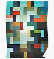Abstraction #046 Multicolored Blocks I Poster