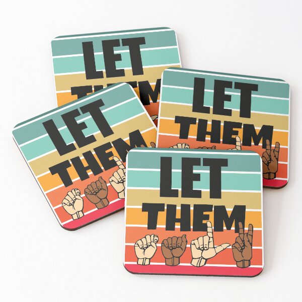 Item preview, Let Them Talk - ASL Sign Language Design  designed and sold by Hunter-Designs.
