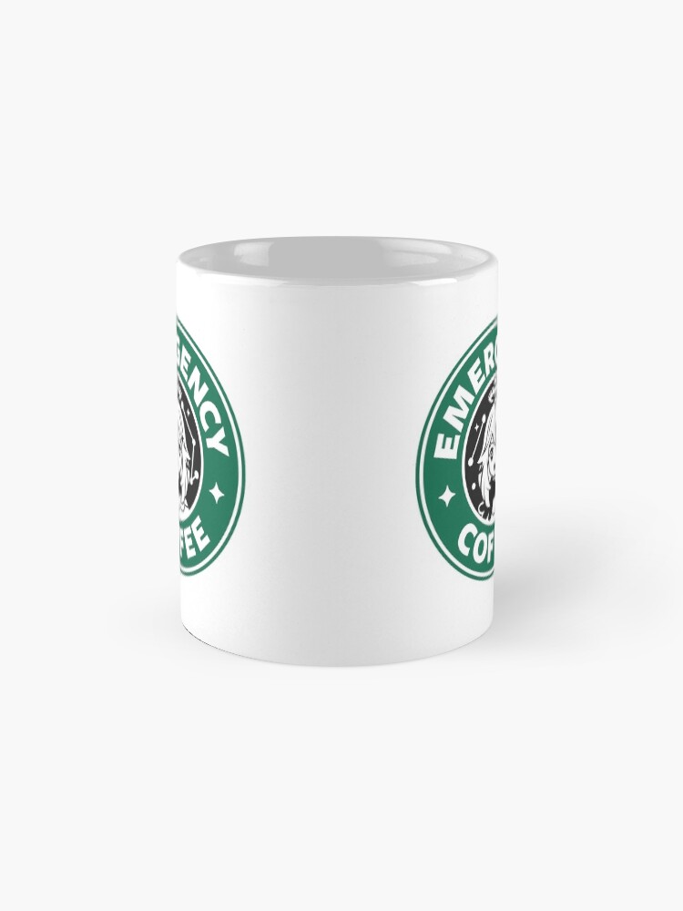 Thumbnail 4 of 6, Coffee Mug, Emergency Coffee (Genshin Impact Paimon) designed and sold by kizographer.
