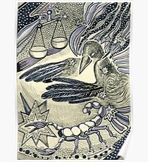 Raven, libra and a scorpio. Poster