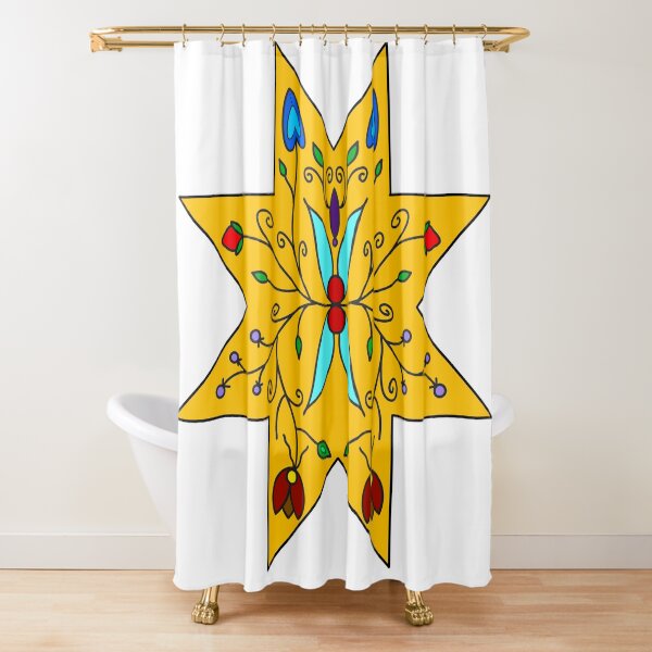 Item preview, Yellow Floral Star designed and sold by Niibidoon.