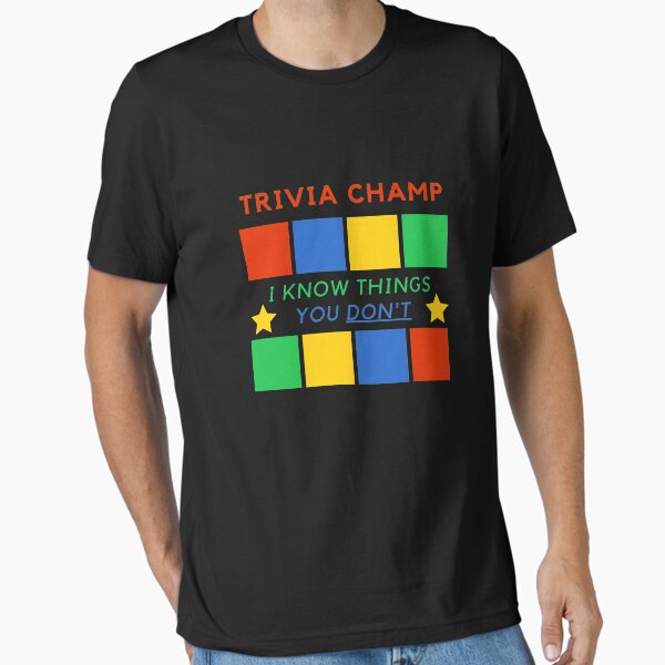 Item preview, Trivia Champ Color V2 designed and sold by Cool-M-Apparel.