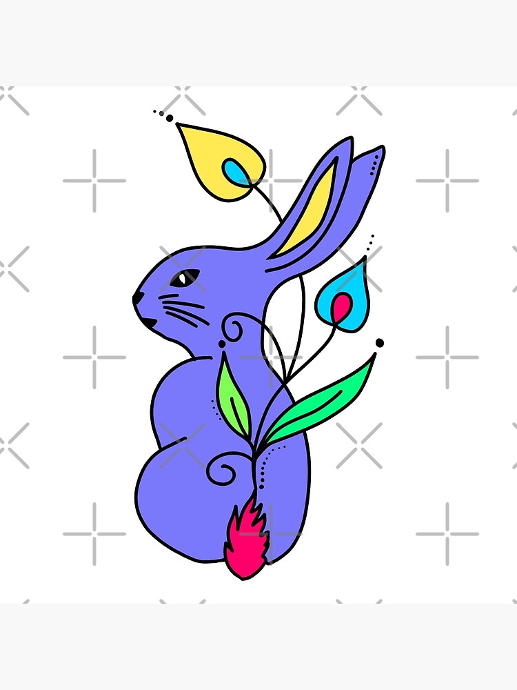 Bunny Weirdcore | Art Board Print