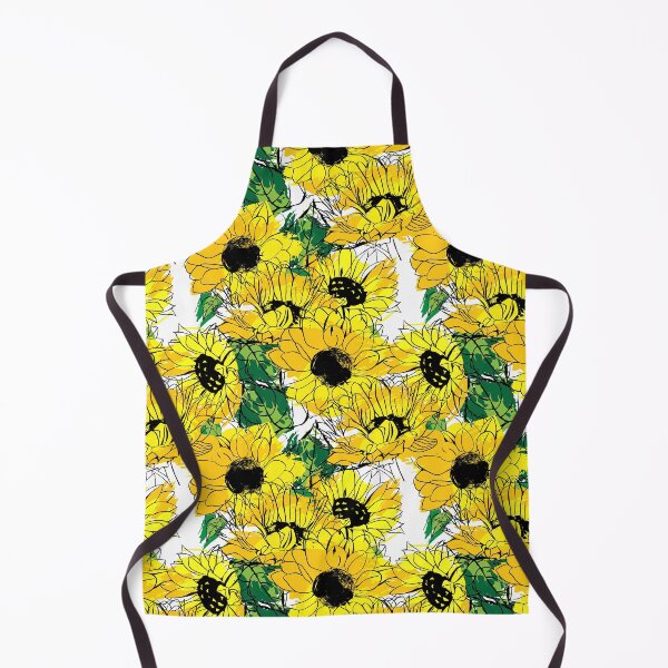 Item preview, Sunflower Pattern with golden yellow and orange sunflowers with green leaves, Sunflower Seamless Pattern, Sunflower Pattern Design designed and sold by graphic-genie.