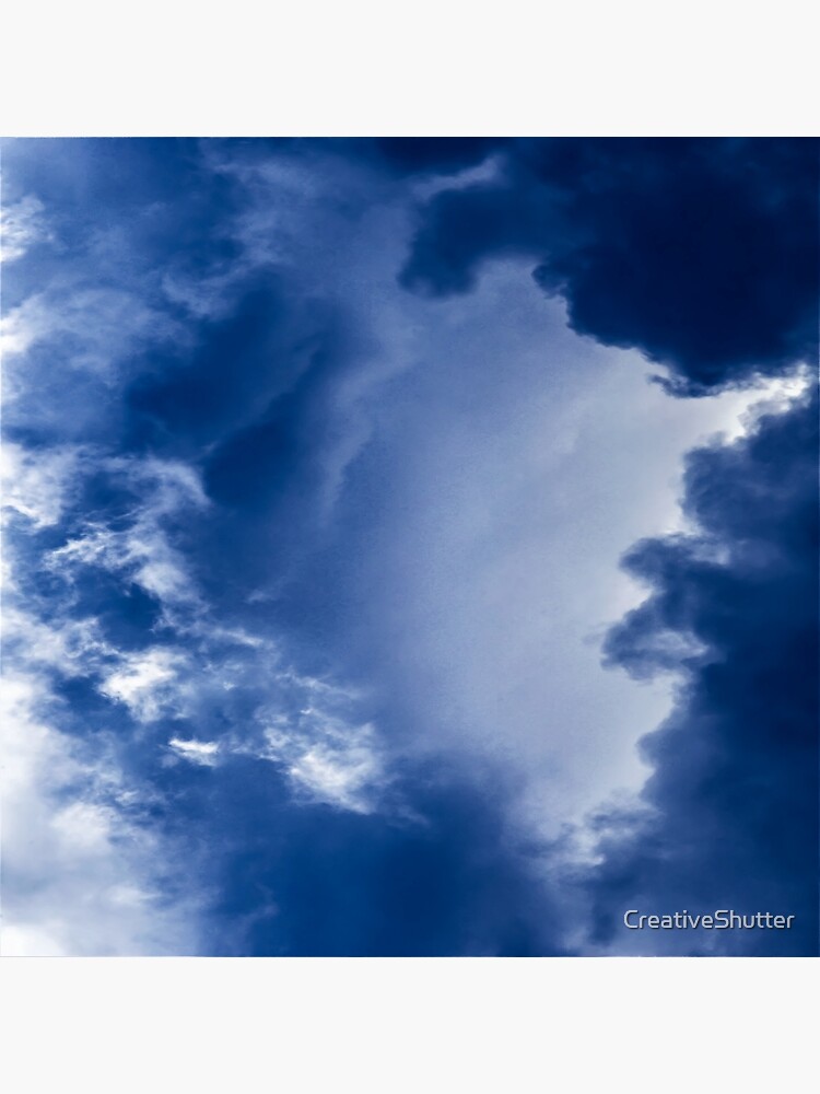 "Prussian Blue Abstract Wall Art" Art Print by CreativeShutter Redbubble