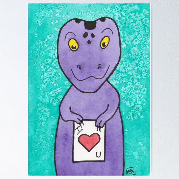 T-Rex Loves You Poster