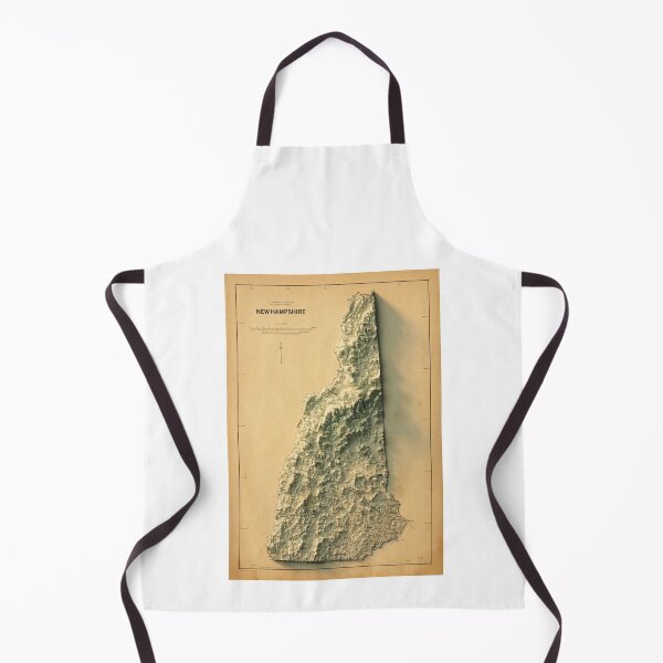 Item preview, 1935 New Hampshire Relief Map 3D digitally-rendered designed and sold by ThinkAboutMaps.