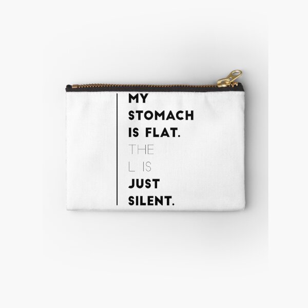 Artikelvorschau, Mein Bauch ist flach. Das L ist nur stille lustige Sprüche oder lustige Zitate entworfen und verkauft von Tanuja  Sharma.