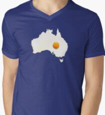 Fried Egg Cartography - Australia 2 Men's V-Neck T-Shirt
