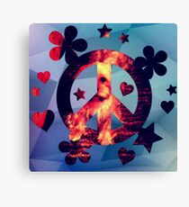 Dog Hearts Peace Design Art most popular Canvas Print