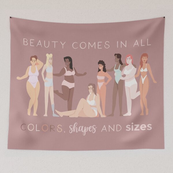 Item preview, No Body Shaming - Beauty Comes In All Colors designed and sold by Teelightful.