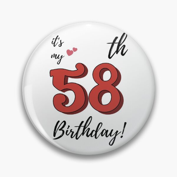 Item preview, It's My 58th Birthday quote designed and sold by WayneTower.
