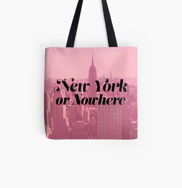 "New York or Nowhere Pink" Tote Bag for Sale by daniellemarkus