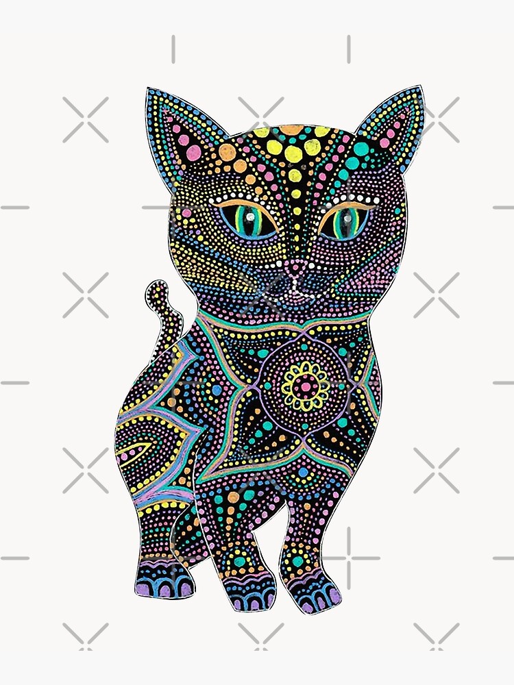 Zentangle Art Cat Digital Art by Peter Awax - Pixels