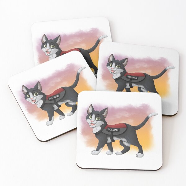 Item preview, Emotional Support Animal | Tuxedo Cat Long Hair designed and sold by caseysketches.